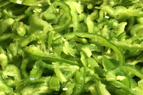 Sliced Green Capsicum per kg