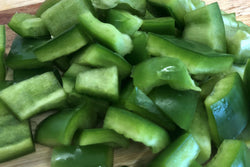 Diced Green Capsicum per kg